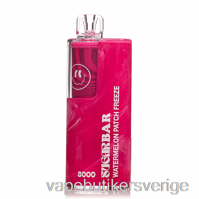 Vape Sverige Sugar Bar Sb8000 0% Noll Nikotin Engångsvattenmelon Plåster Frys